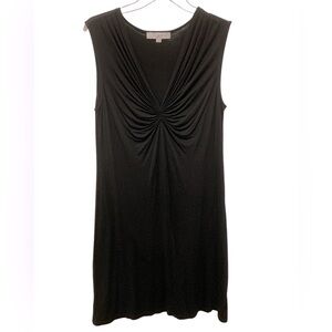 Ann Taylor Loft black sleeveless shift dress rayon medium summer